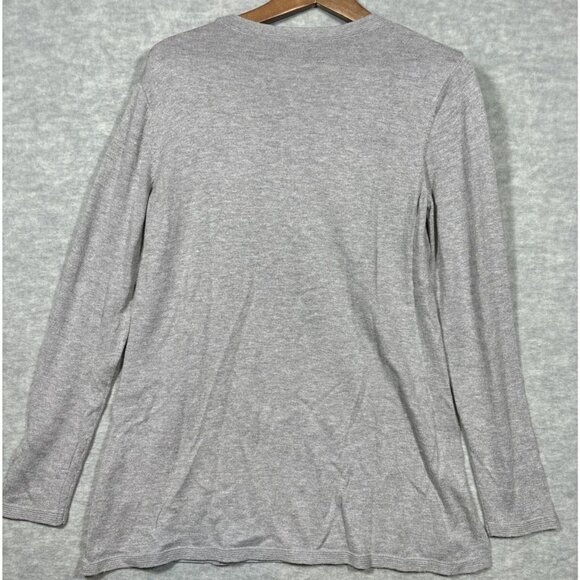 J Jill Women’s Sweater S Gray Lightweight Pullover Cotton Blend Casual - Picture 4 of 4